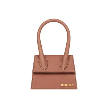Jacquemus Cow Leather Shoulder Bag, Crossbody Bag, Handbag Women's Brown