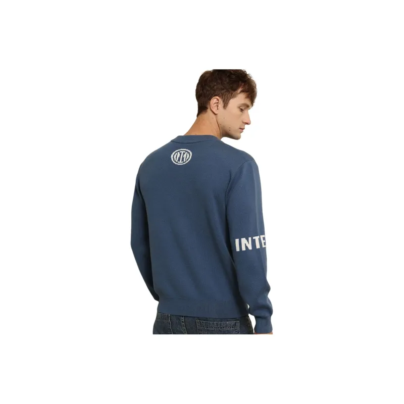 F.C. Internazionale Milano Sweater International Beige Blue Unisex-3