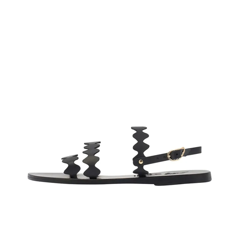 ANCIENT GREEK SANDALS Clio Onda Stylish Sandals Women's Black-0