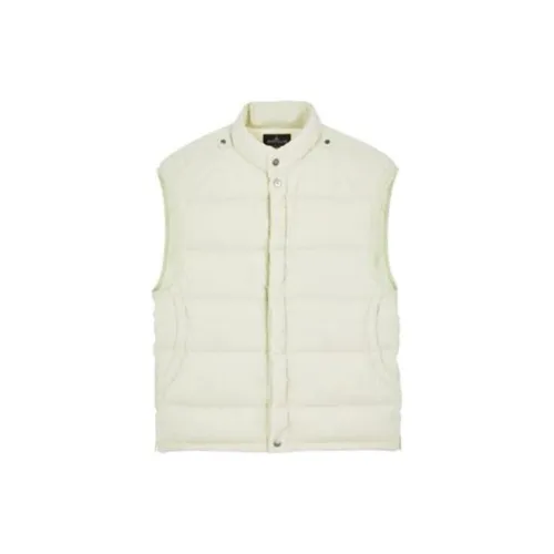 STONE ISLAND Vests Men Light Green