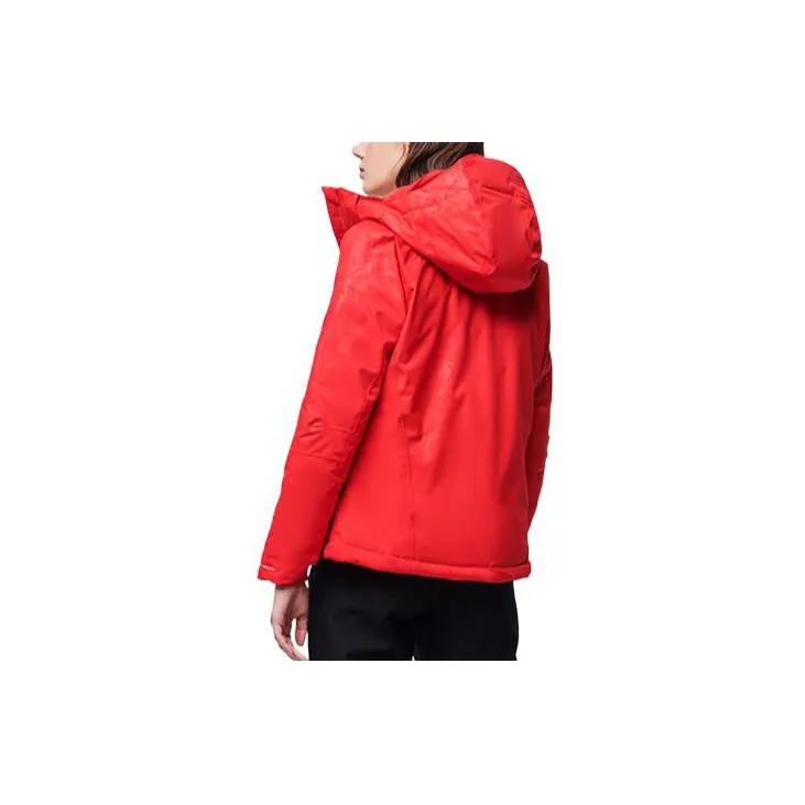 Columbia Puffer Jacket Women's Red-1