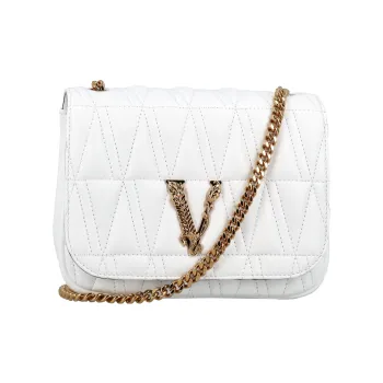 FANSIZHE Virtus Leather Crossbody Bag Shoulder Bag Women's White