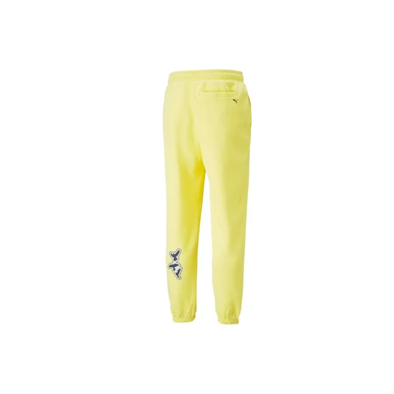PUMA PUMA NJR Series Knitted Sports Pants Men's Yellow-1