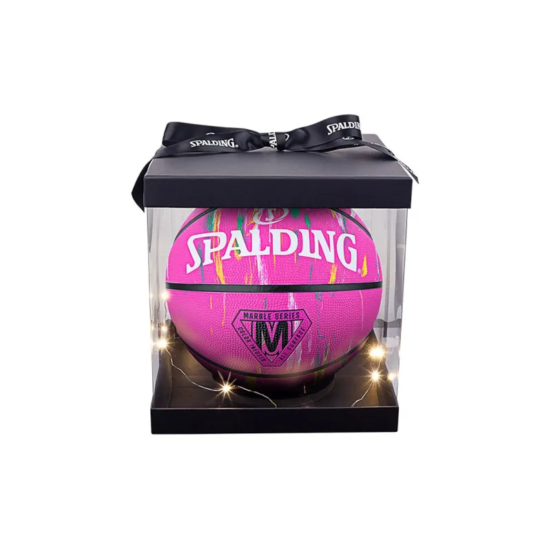 SPALDING Marble print Collection Rubber Basketball Stone Pink Size 7 Training-4