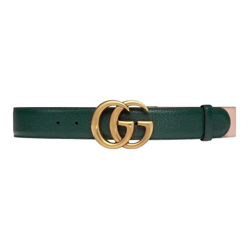 GUCCI Leather Belts Women's Green/Pink