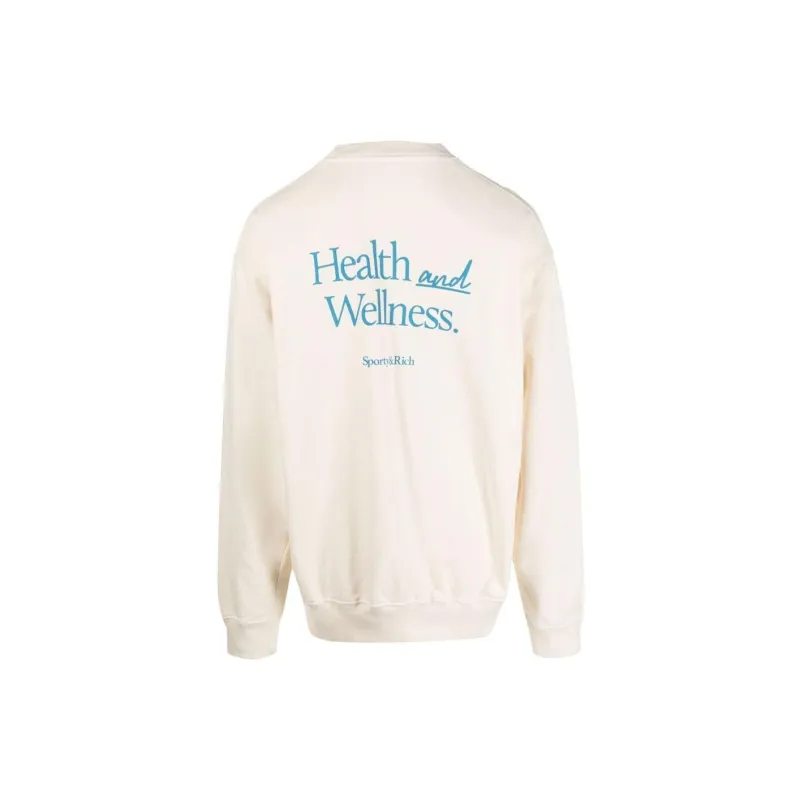 SPORTY & RICH New Health Crew neck Sweatshirt-1