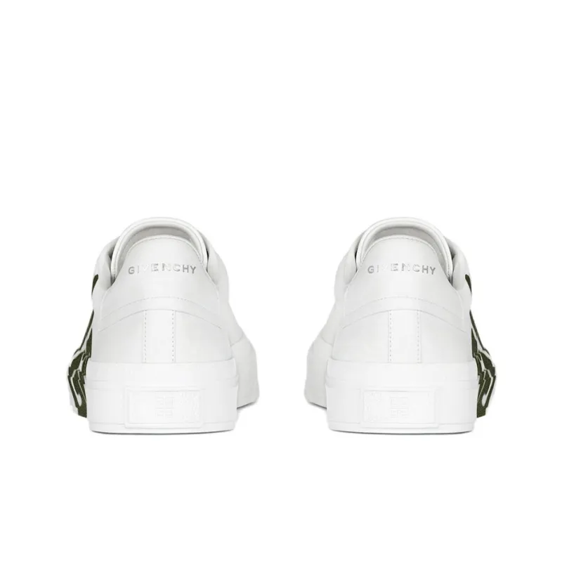 Givenchy City Sport Low Top Stylish Skateboarding Shoes Men's White Green-4
