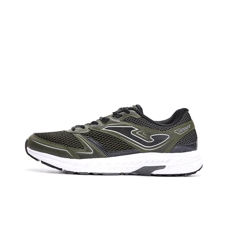 Joma Rebound Cushioning Breathable Wear Resistant Slip Resistant Low Top Running Shoes Men's Green Black-0