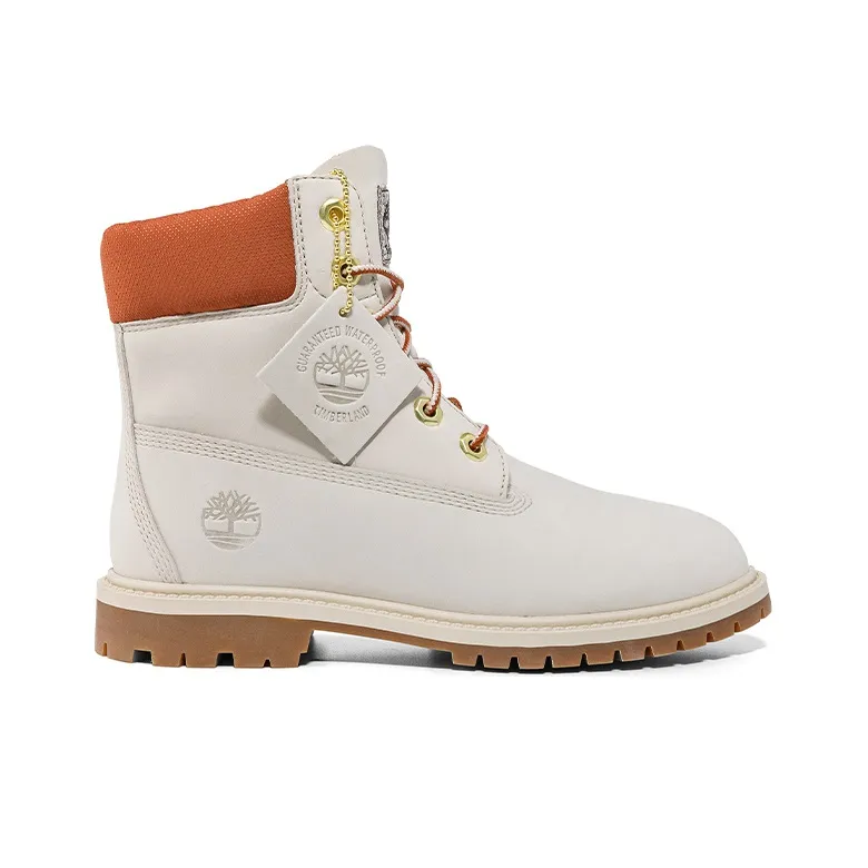 Timberland Heritage 6 Inch Waterproof Boots 'White Nubuck' Women's-1
