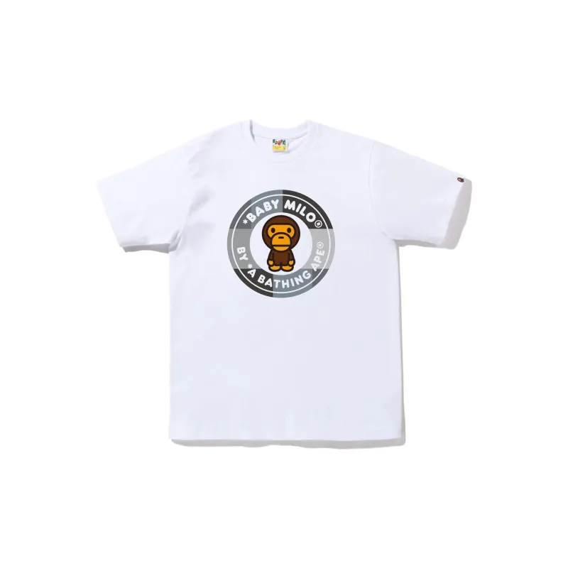 A BATHING APE Color Block Milo Busy Works Tee-0