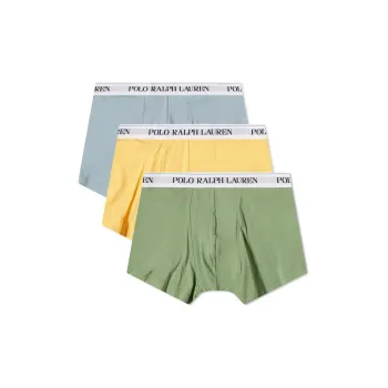 Polo Ralph Lauren FW22 Underpants Men's 1 Set 3 Pack Green+Yellow+Blue