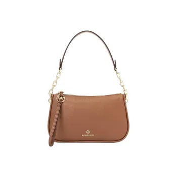 MICHAEL KORS Jet Set Charm Cow Leather Handbag Shoulder Bag Large Size Women's Camel