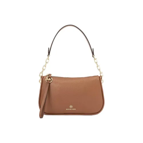 MICHAEL KORS Jet Set Charm Cow Leather Handbag Shoulder Bag Large Size Women's Camel
