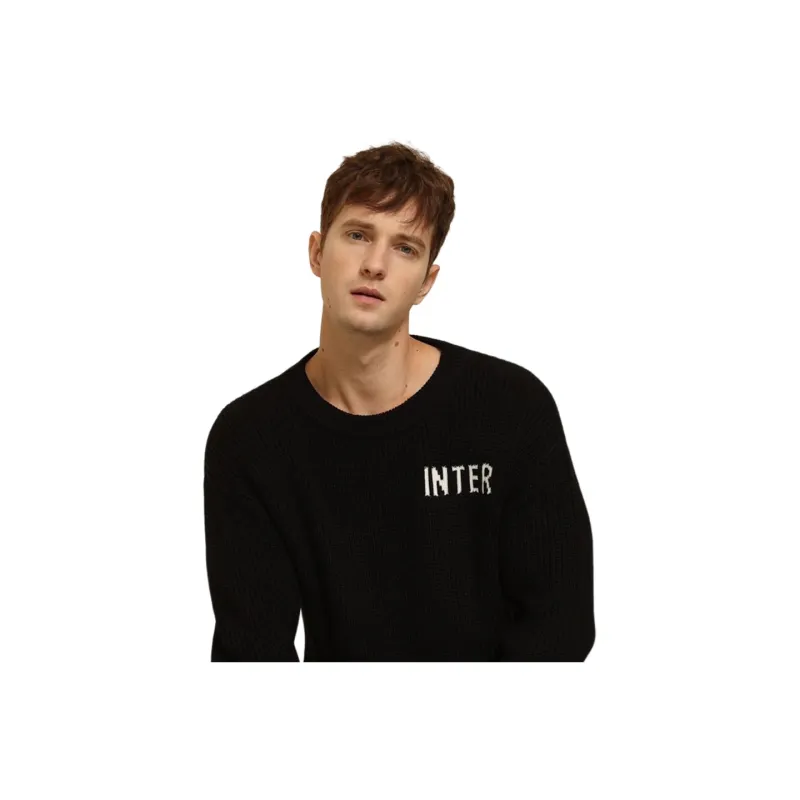 Loose Fit Sweater International Beige Blue Unisex-1