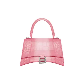 Balenciaga Hourglass Calfskin Hourglass Bag Shoulder Bag Crossbody Bag Handbag Small Size Women's Pink