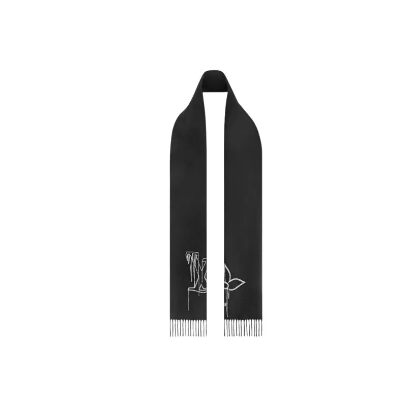 LOUIS VUITTON Cashmere Scarves Unisex-1