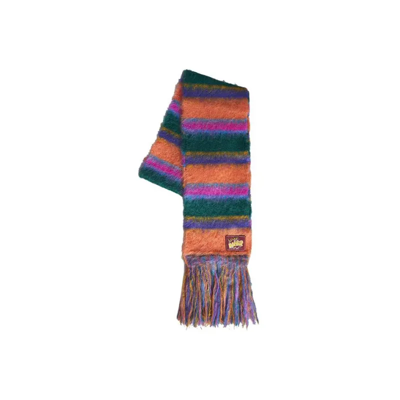 MARNI Knit Scarves Women's Green & Orange Multicolor-1