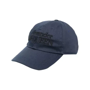 Alexander McQueen Baseball Caps Men's Dark Blue