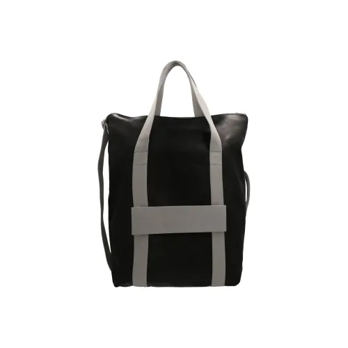 RICK OWENS/RO Leather With Fabric Backpack Men's Black