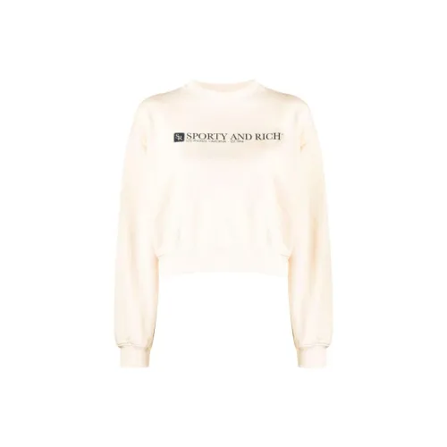 SPORTY & RICH Sweatshirts Women's Beige