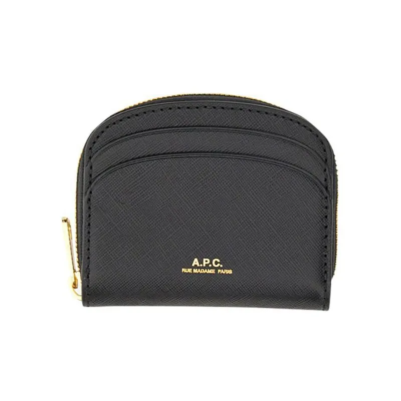 A.P.C Demi Lune Mini Compact Wallet-0