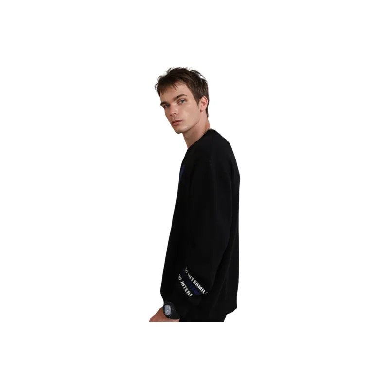 Loose Fit Sweater International Beige Blue Unisex-1