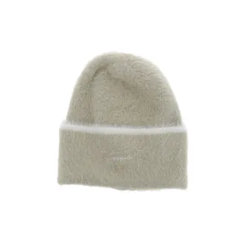 Jacquemus Polyamide Beanies Women's Gray White