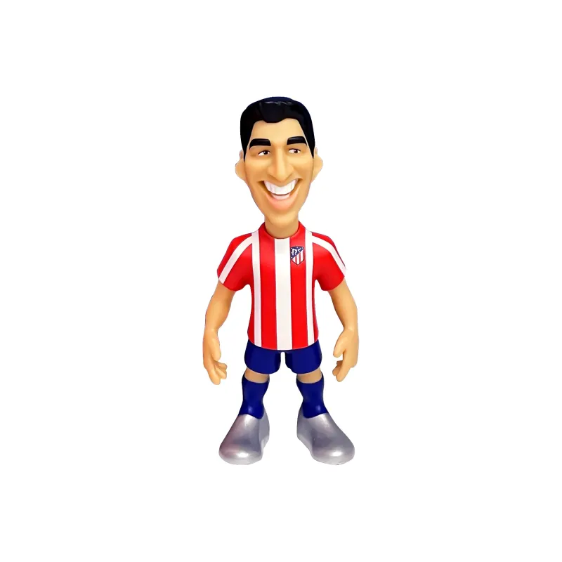 MINIX COLLECTIBLES Athletico Madrid Minix Soccer Player Doll Suarez 12cm Chibi Figures-0