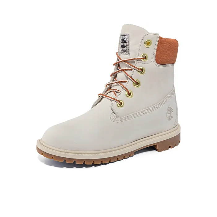 Timberland Heritage 6 Inch Waterproof Boots 'White Nubuck' Women's-2