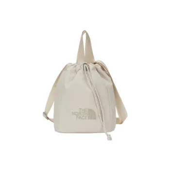 THE NORTH FACE Polyester Bucket Bag, Portable Crossbody Bag, Shoulder Bag Mini Unisex Ecru