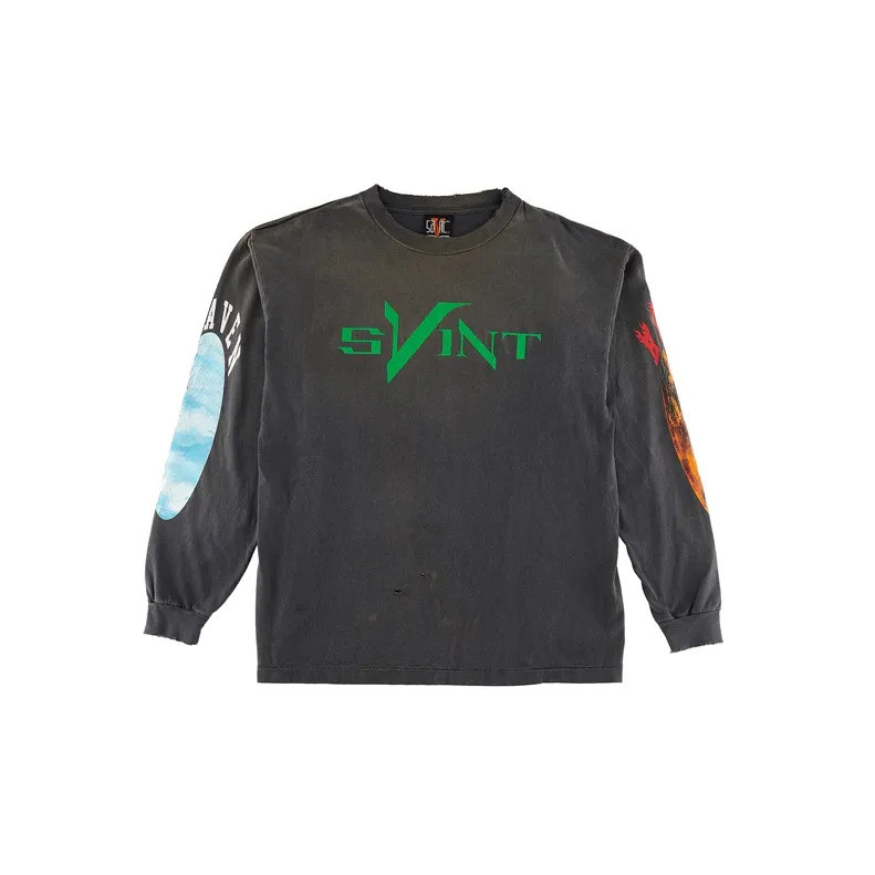 SAINT Mxxxxxx X Vlone Skull L/S T Shirt-0