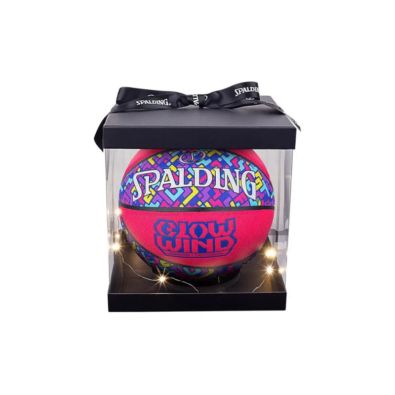 SPALDING Cyclone Series PU Basketball Pink Purple Size 7 Training Match Unisex-0