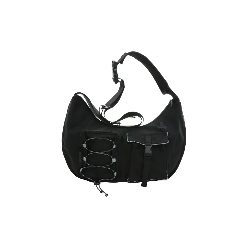 KONADCT Polyester Messenger Bag, Shoulder Bag, Crossbody Bag Unisex Black-0