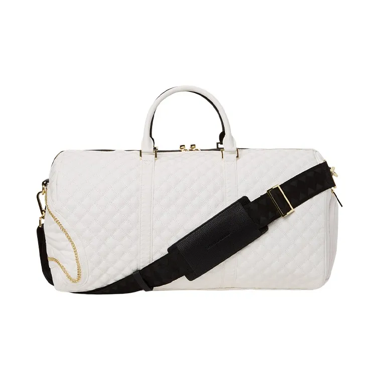 SPRAYGROUND Artificial Leather Handbag Regular Unisex Black & White-3