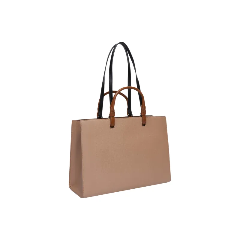 Furla Leather Tote Bag Shopping Bag Shoulder Bag Handbag Large Size Women's Taupe & Jasper-2