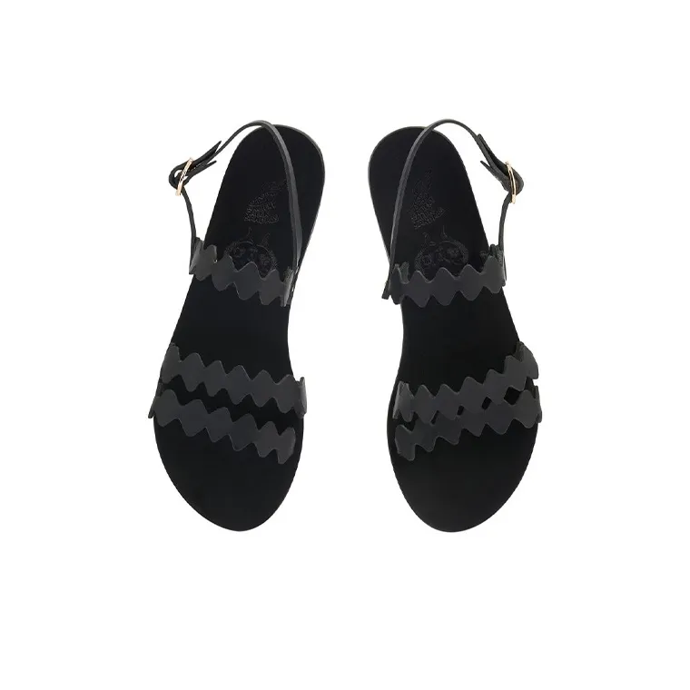 ANCIENT GREEK SANDALS Clio Onda Stylish Sandals Women's Black-3