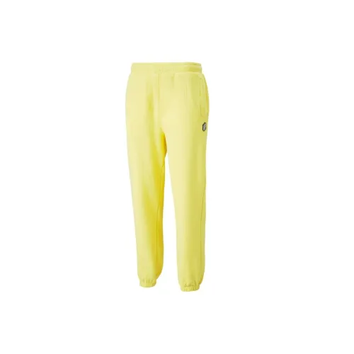 PUMA PUMA NJR Series Knitted Sports Pants Men's Yellow