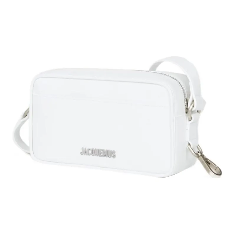 Jacquemus Smooth Calf Leather Handheld Shoulder Bag Crossbody Bag Men's White-1