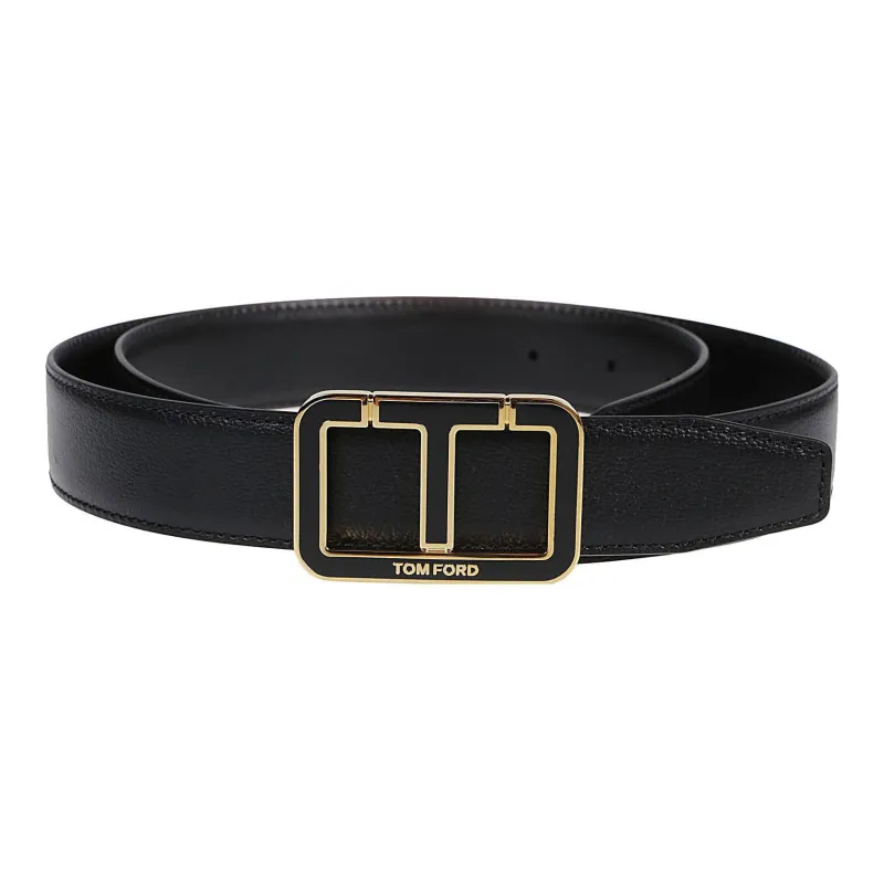 TOM FORD Buckle-fastening Leather Belt-0