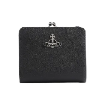 Vivienne Westwood Cow Leather Wallet Women's Black