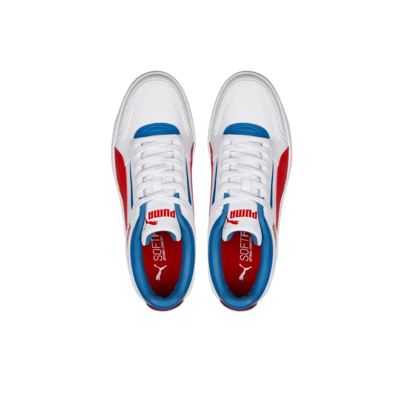 PUMA Rebound Joy Anti Slip Wear Resistant Low Top Skateboard Shoes Men's Red White Blue-3