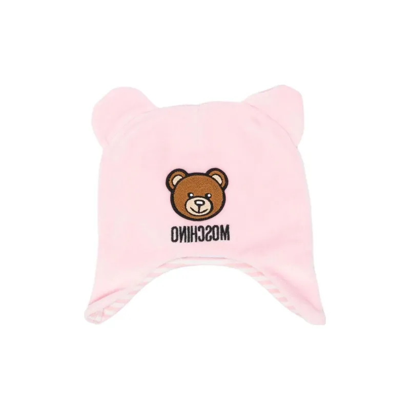 MOSCHINO Logo-embroidered Beanie Hat-0