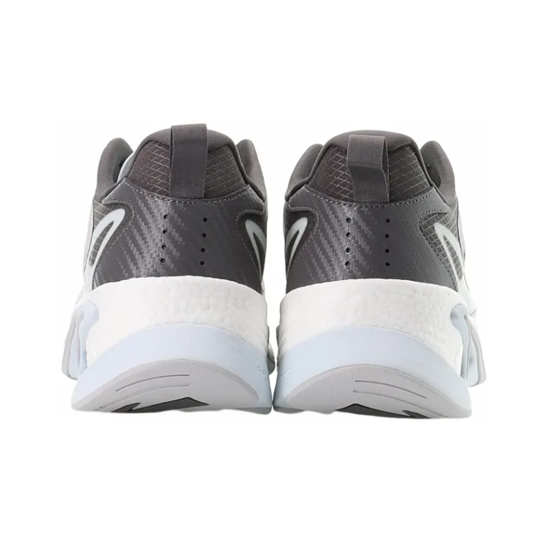 Anta Cushioned Slip-Resistant Abrasion-Resistant Low-Top Running Shoes Men's Blue Gray-4