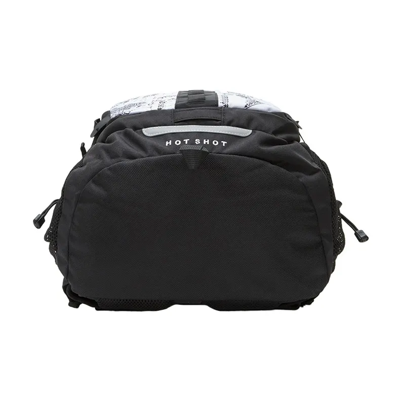 THE NORTH FACE Polyester Backpack Regular Unisex Black White Multicolor-3