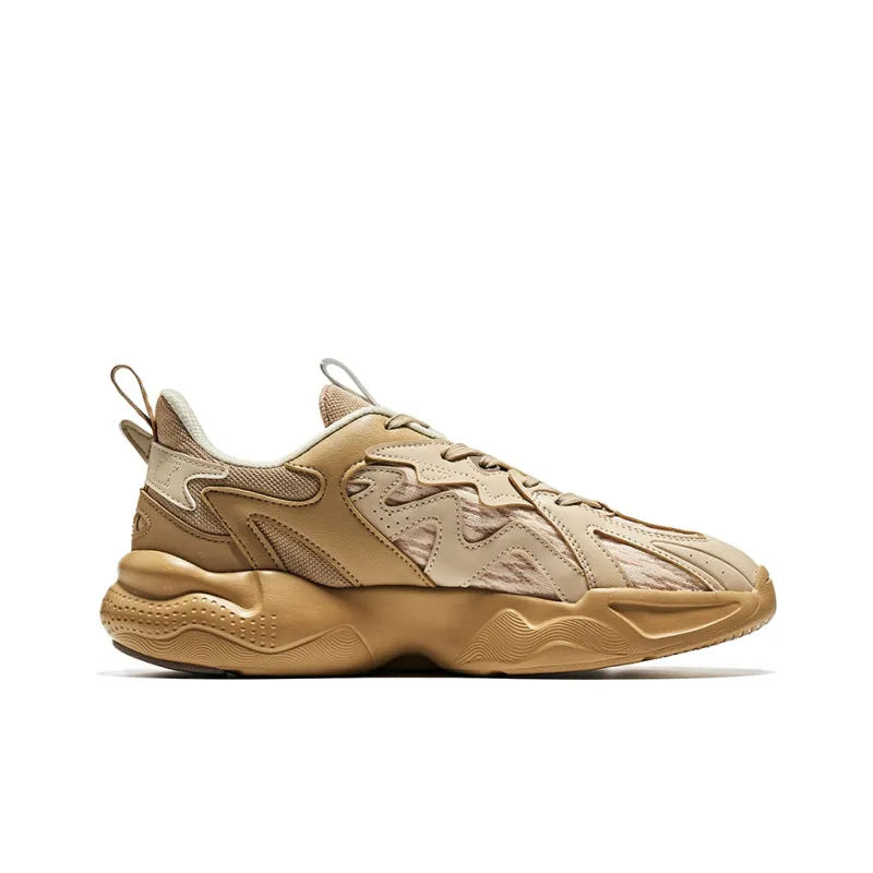 Erke Wu Yandang Low Top Sports Casual Shoes Men's Birch Wood-1