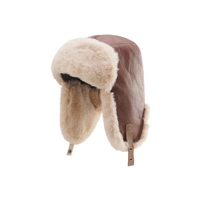 FREE RABBITⅡ Artificial Leather Trapper Hats Unisex-1