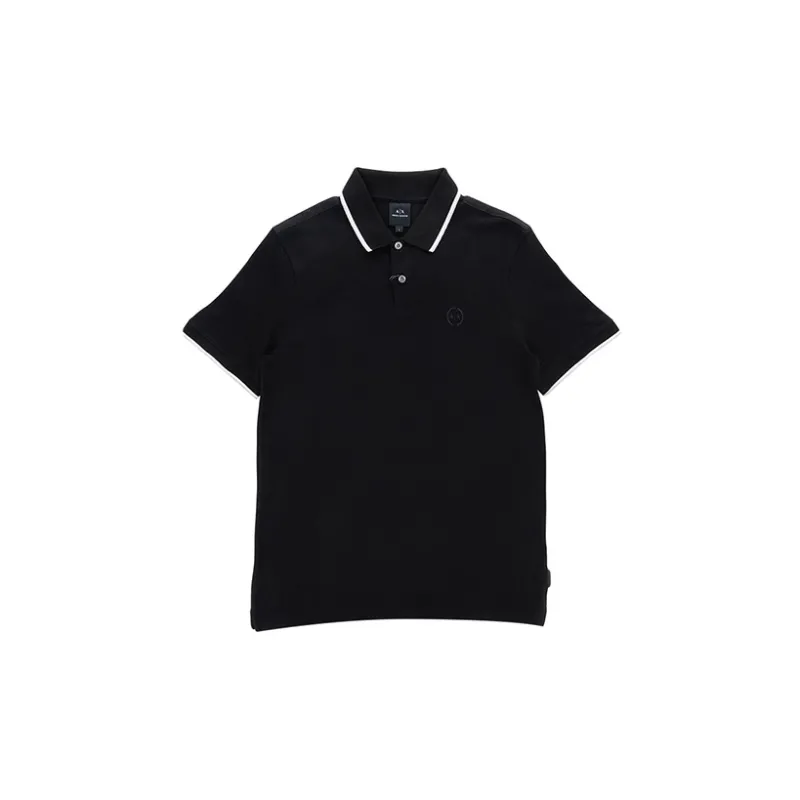 ARMANI EXCHANGEAE FW22 Polo Shirt Men's Black-4