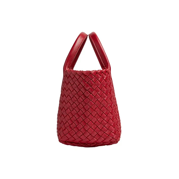 Bottega Veneta Cabat Intreccio Tote Bag Mini Apple Candy-1