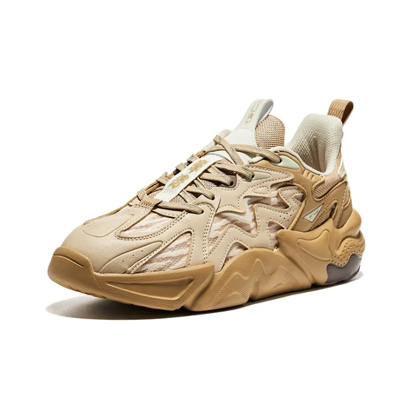 Erke Wu Yandang Low Top Sports Casual Shoes Men's Birch Wood-2