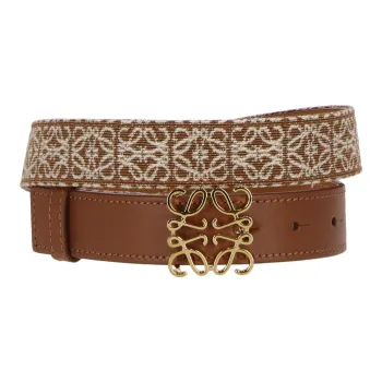 LOEWE Leather Belts Women's Brown 2.8cm
